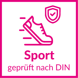 Bodenaufkleber-Icon Sportgeprüft für Handball