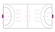 290 x 95cm Innentor-Aufkleber mehrfach verwendbar FOIL2sport Handball Feldgrafik 2,9x0,95m Innentor-Aufkleber