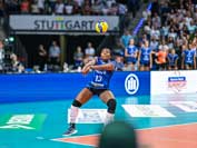 340 x 100cm feldnah Spielfläche mehrfach verwendbar FOIL2sport Volleyball Beispiel Bodenaufkleber Feldaufkleber 