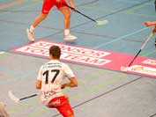 Schutzraum 240x90cm mehrfach verwendbar FOIL2sport Floorball Unihockey Anwendungsbeispiel Bodenaufkleber fertig montiert.