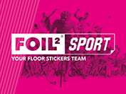340 x 173cm Bauzaun-Banner indoor & outdoor FOIL2sport - YOUR FLOOR STICKERS TEAM