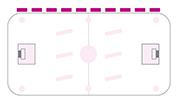 Bandenaufkleber 200x50cm mehrfach verwendbar FOIL2sport Floorball Feldgrafik Bandenaufkleber 