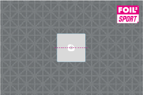 200x200cm 2-teilig outdoor Sport-Bodenaufkleber 