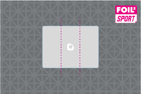 400x300cm 3-teilig outdoor Sport-Bodenaufkleber 