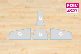 Korbpolster-Aufkleber-Set 4-teilig bis 6qm