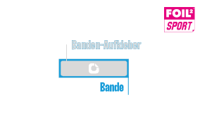 Bandenaufkleber 200x50cm mehrfach verwendbar